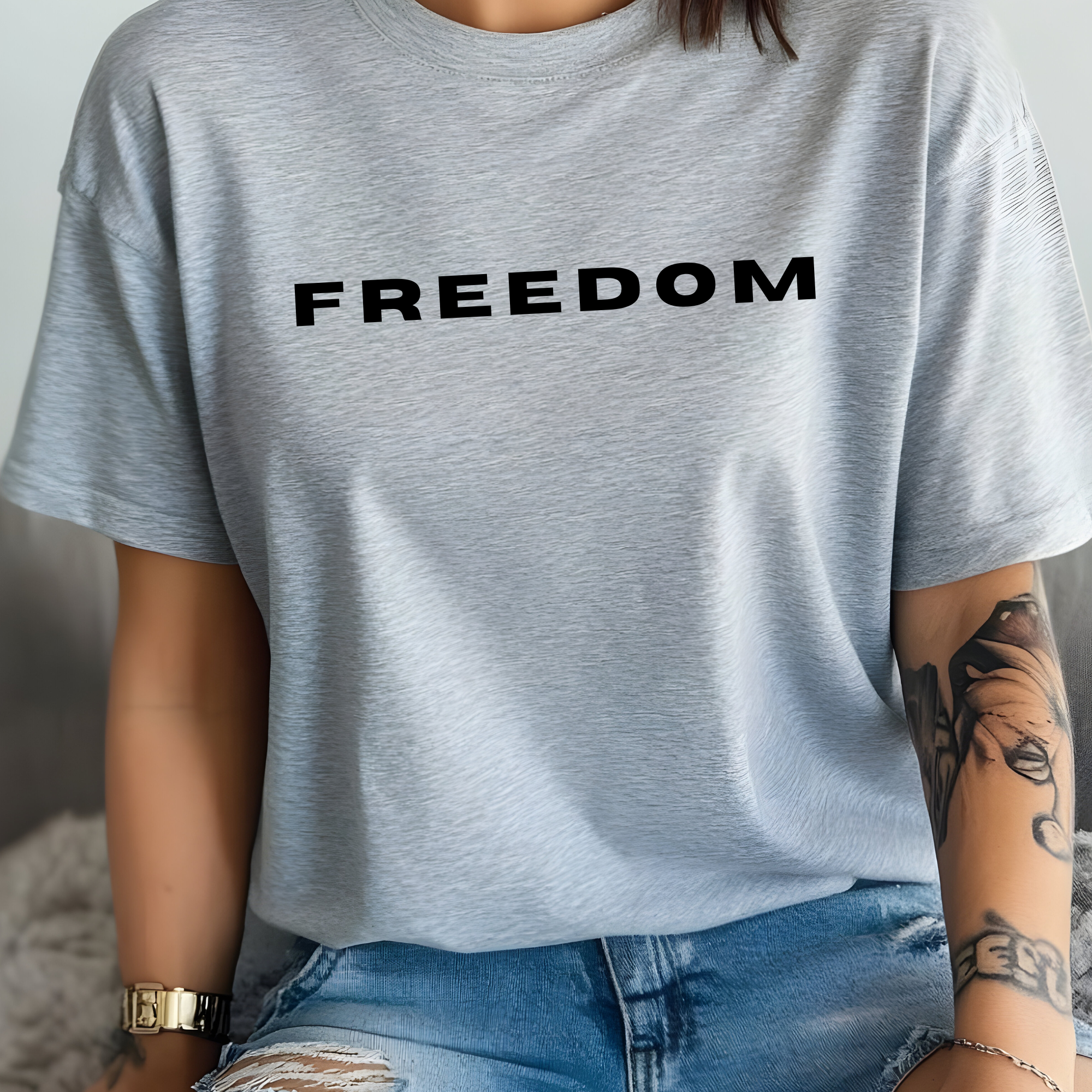 RusticPrintStudio - Wholesale Screen Printed T-Shirt - Women's - Freedom Charlie Kirk T Shirt Protest T-Shirt Activist Shirt 2