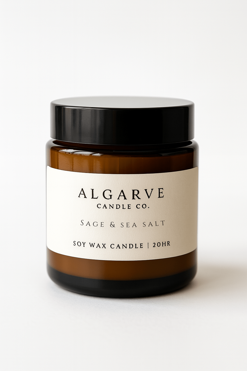 Algarve Candle Company – Engroshandel Glaslys – Sojalys | 20 timer | Havsalt & Salvie0