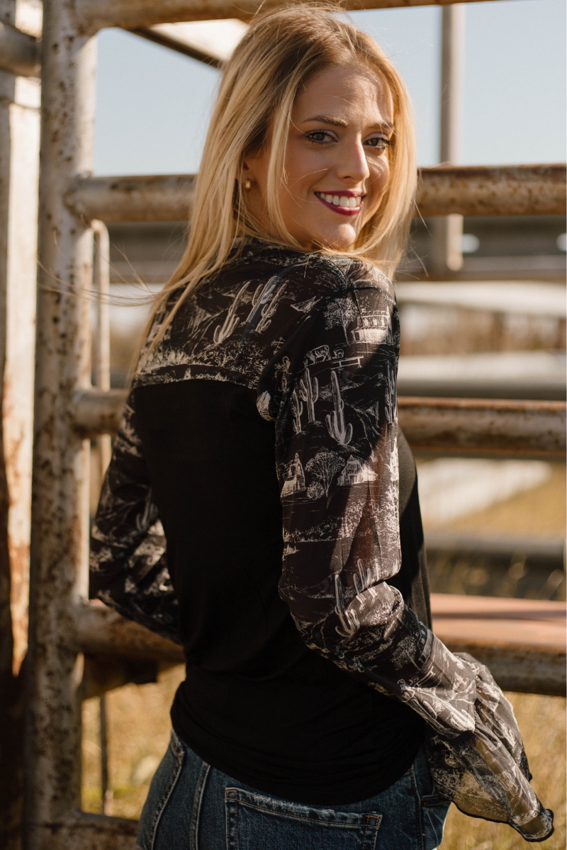 Sterling Kreek - Wholesale Blouse - Women's - Homestead Toile Top2