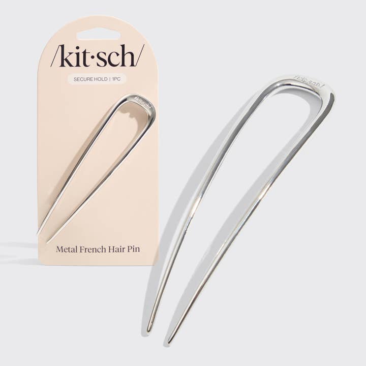 KITSCH – Großhandel Haarnadeln – Metall-Haarnadel Französisch - Silber