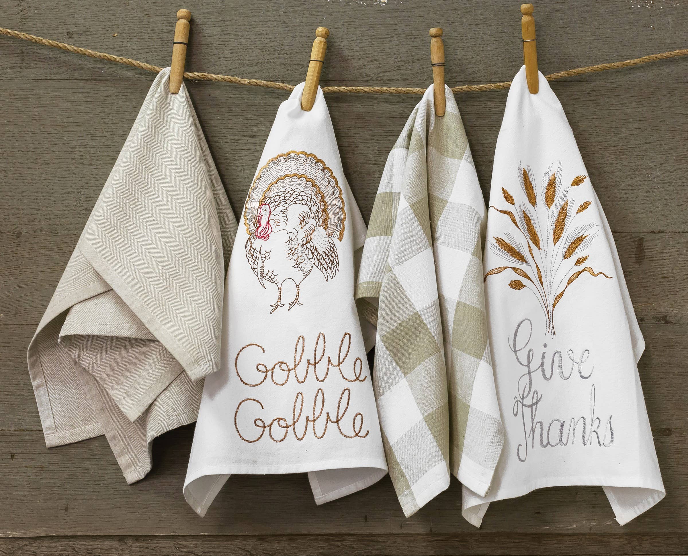 C&F Home - Wholesale Tea Towel - SALE Franklin Sandstone Kitchen Towel1