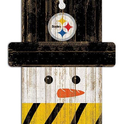 Pittsburgh Steelers Snowman Ornament for wholesale by Fan Creations