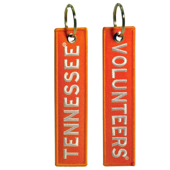 Tennessee Volunteers Keychain Fabric Ribbon for wholesale by Jenkins Enterprises