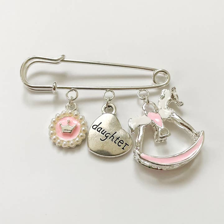 Anstecker Glücksbringer als Geschenk zur Geburt, silber für den Großhandel von Mama.Do Blessings