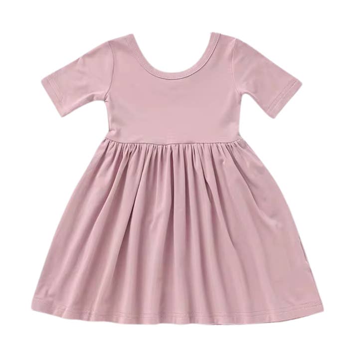 Bamboo Dress - Baby Pink for wholesale by Baby Nook
