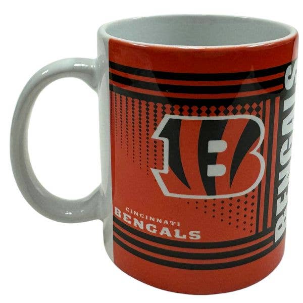 Cincinnati Bengals Mugs - Ceramic 11OZ Hero Mugs for wholesale by St. Louis Wholesale LLC
