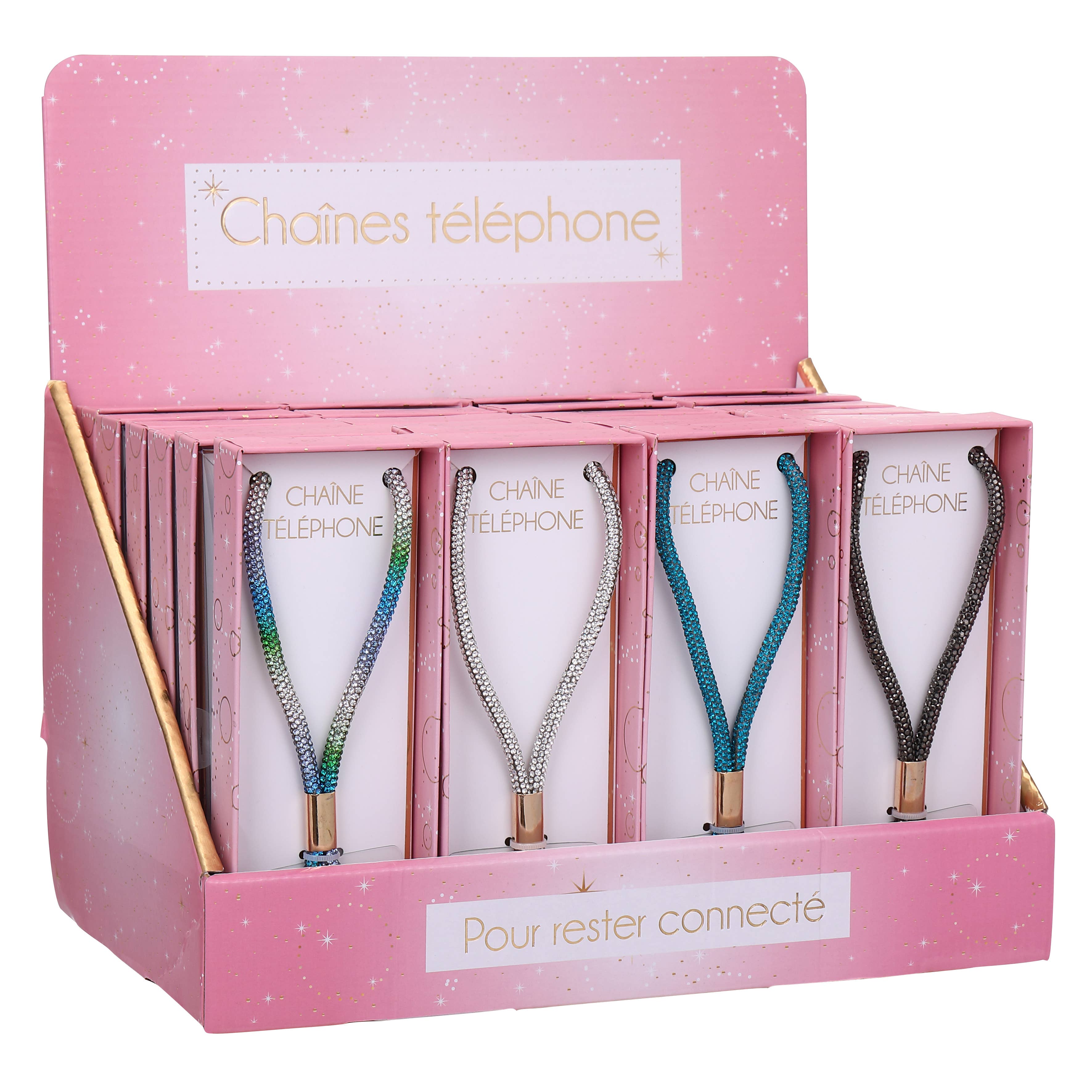 STELLA GREEN - Wholesale Phonecase Strap - Glitter Collection 24 Phone Charms2