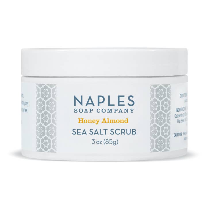 Naples Soap Company - Wholesale Body Scrub/Exfoliant - Honey Almond Sea Salt Scrub 3oz