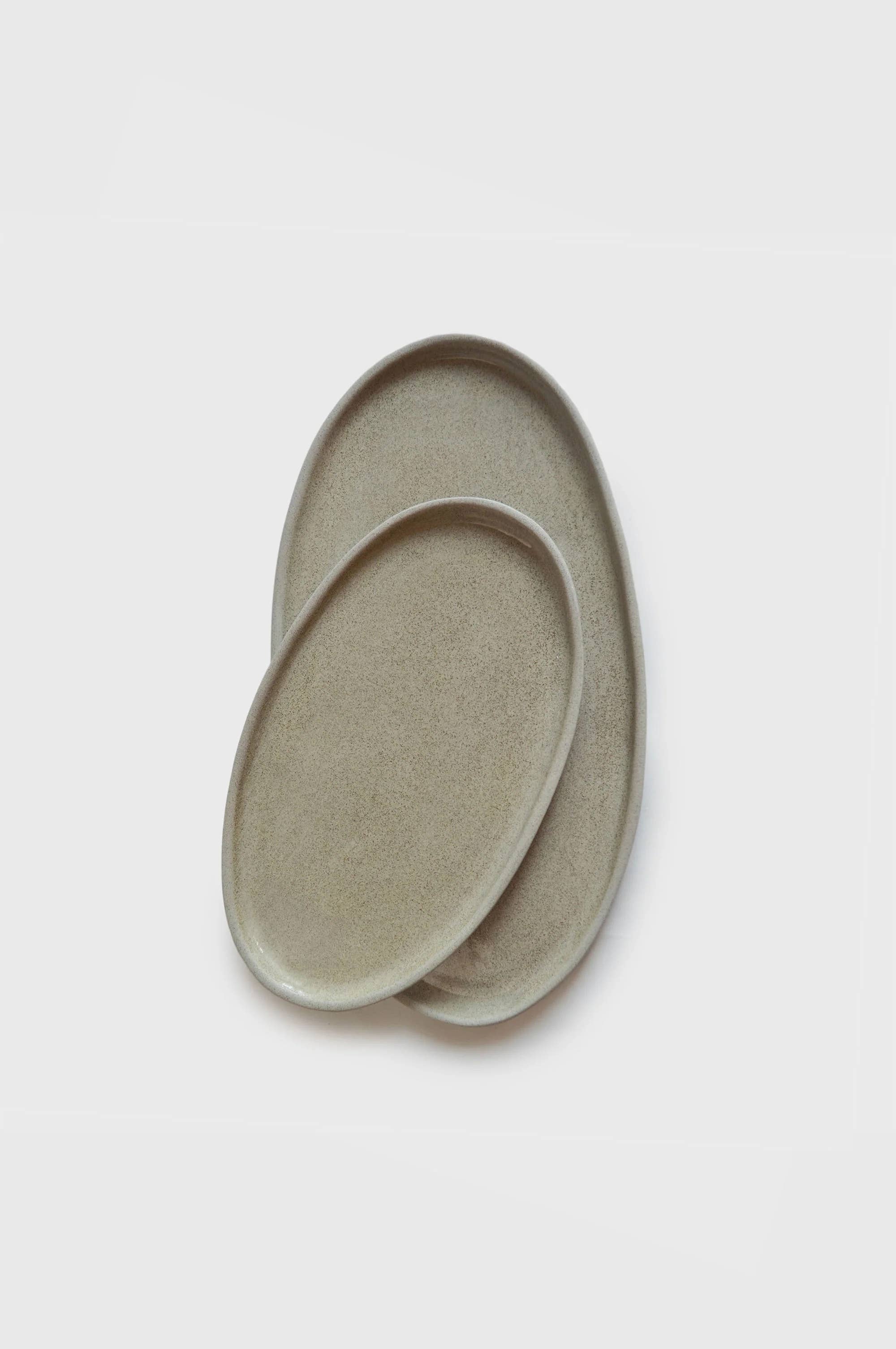 Creating Comfort Lab - Wholesale Platter - Handmade Stoneware Oval Serving Platter "Concrete"4