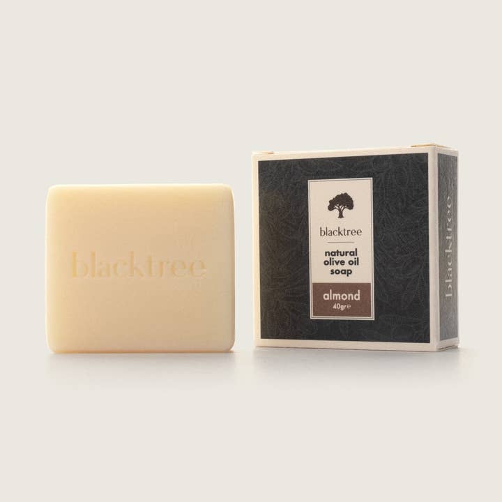 Savon naturel à l'huile d'olive - Amande - 40gr (savon en pain) pour la vente par Blacktree