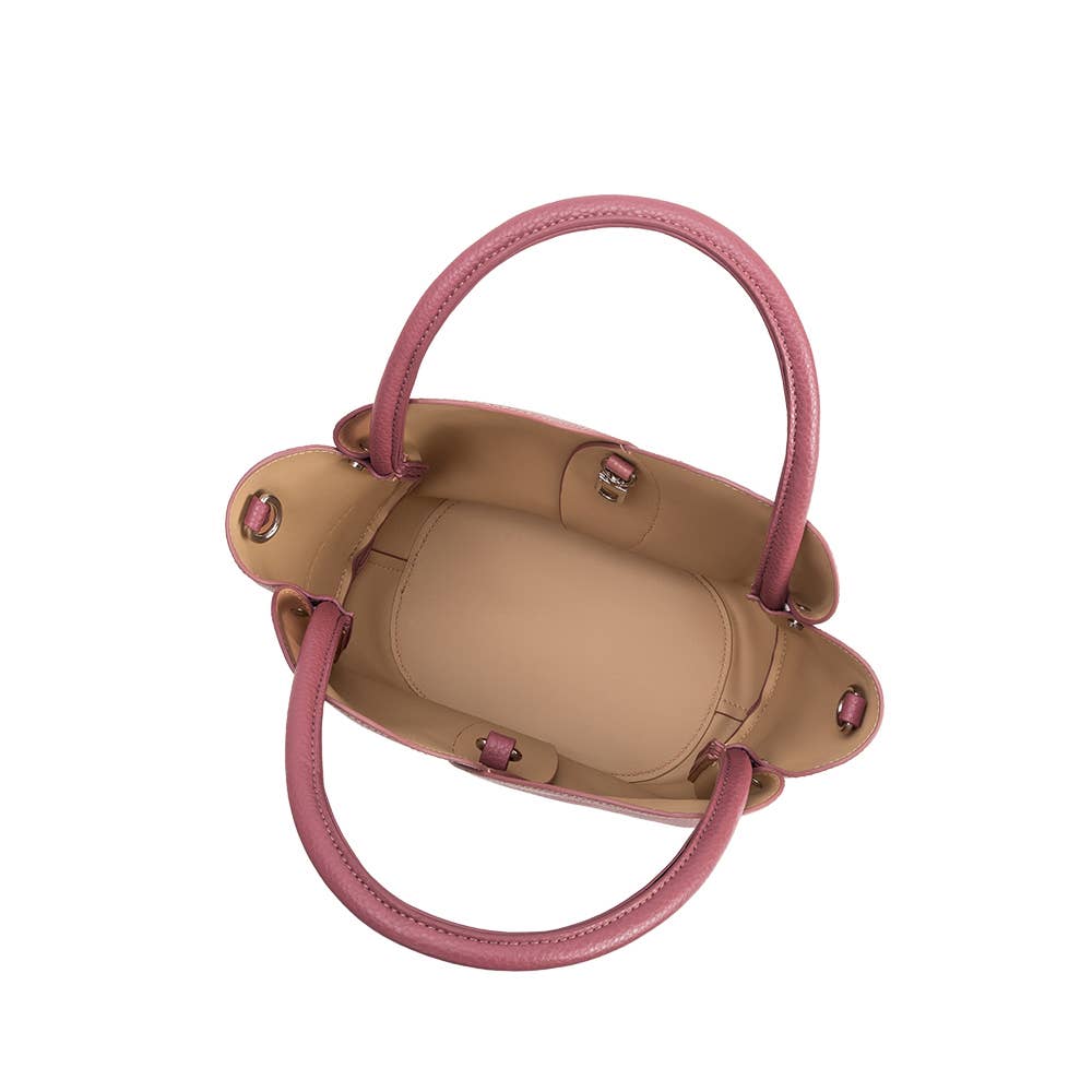 Melie Bianco - Wholesale Top Handle Bag - Women's - Tulip Mauve Recycled Vegan Top Handle4