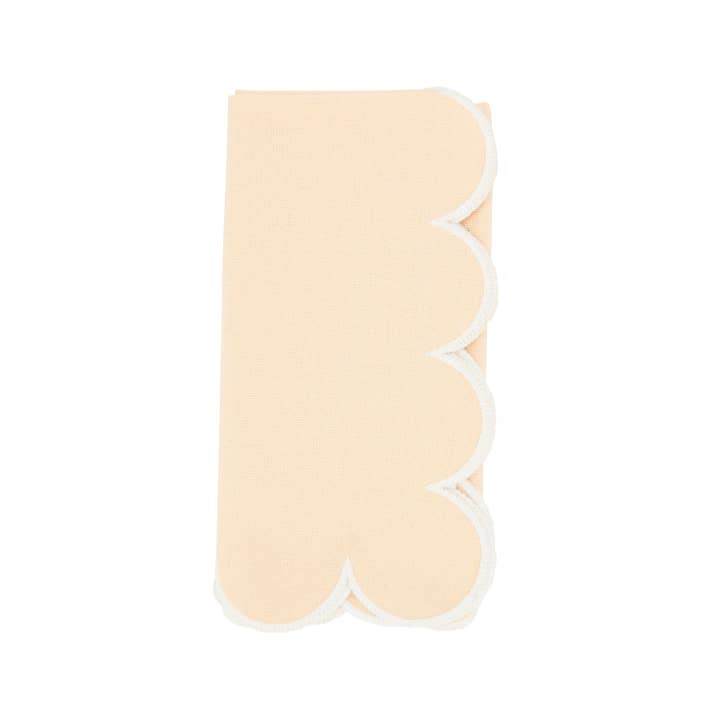 Tovagliolo da cena in cotone con bordo smerlato per la vendita all'ingrosso da parte di Saro Lifestyle