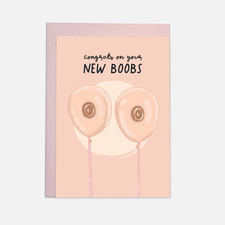 Novo cartão de saudação Boobs por atacado de Kaart Blanche