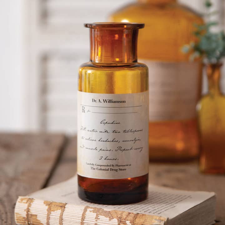 Antique-Inspired Apothecary Bottle - Capudine for wholesale by CTW Home Collection