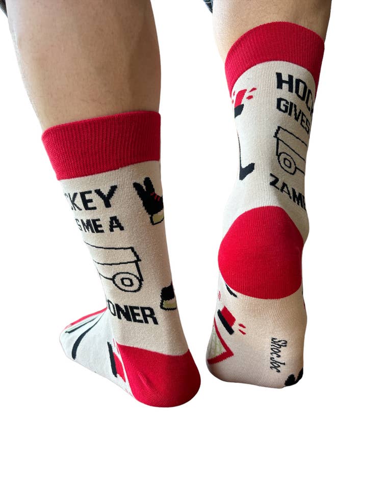 Shoc Joc Apparels Ltd - Wholesale Socks - Men's - Hockey Gives Me Zamboner