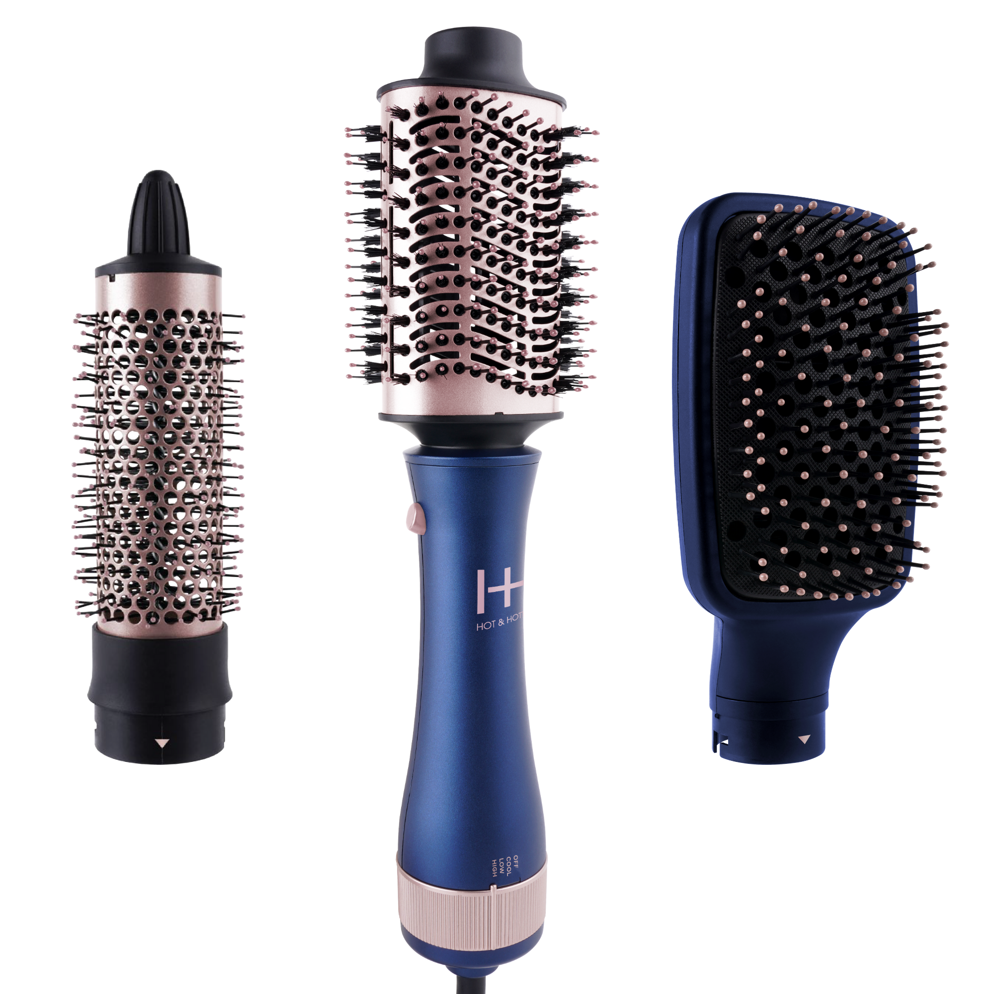 Annie International, Inc. - Wholesale Curling Iron/Wand - Hot & Hotter All-In-One Interchangeable Hair Dryer Brush1