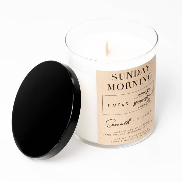 Sunday Morning Tumbler Candle for wholesale by Seventh + Shire