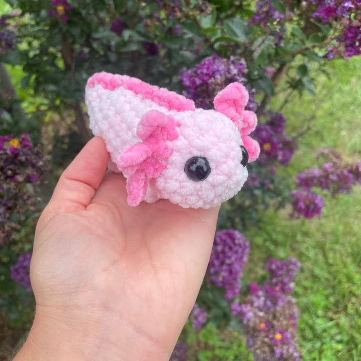 Little Crochet Attic - Wholesale Stuffed/Plush Toy - Kids & Baby - Mini Axoltol, crochet axoltol plushie, handmade axoltol5