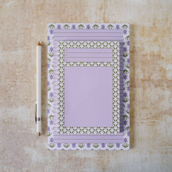 Flower Heads - Wholesale Notepad - Iris Memo Pad | Lined Notepad | Journaling | Writing Pad2