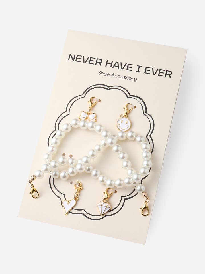 Never Have I Ever - Wholesale Shoe Accessories - Ribbon and diamond - Shoe Charms3