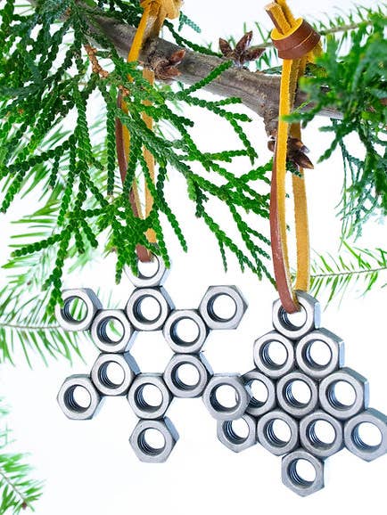 Copo de Nieve Hexagonal y Adorno de Árbol de Navidad para venta al por mayor de Wood & Ash