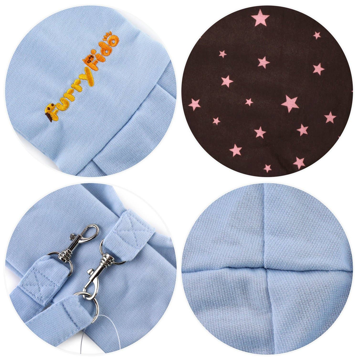 Furry Fido Pet Supplies - Wholesale Pet Carrier - Cat/Dog - Furry Fido Classic Pet Sling - Blue7