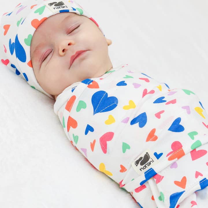 Norani Baby - Wholesale Sleepsack - Baby - Norani Baby Snugababe Sleep Pod - Colorful Hearts