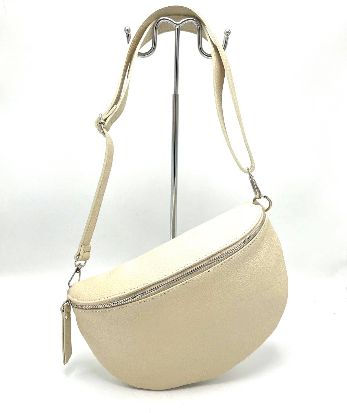 Suie Valentini srl - Wholesale Crossbody Bag - Women's - Genuine leather fanny pack, Made in Italy, art.1124526