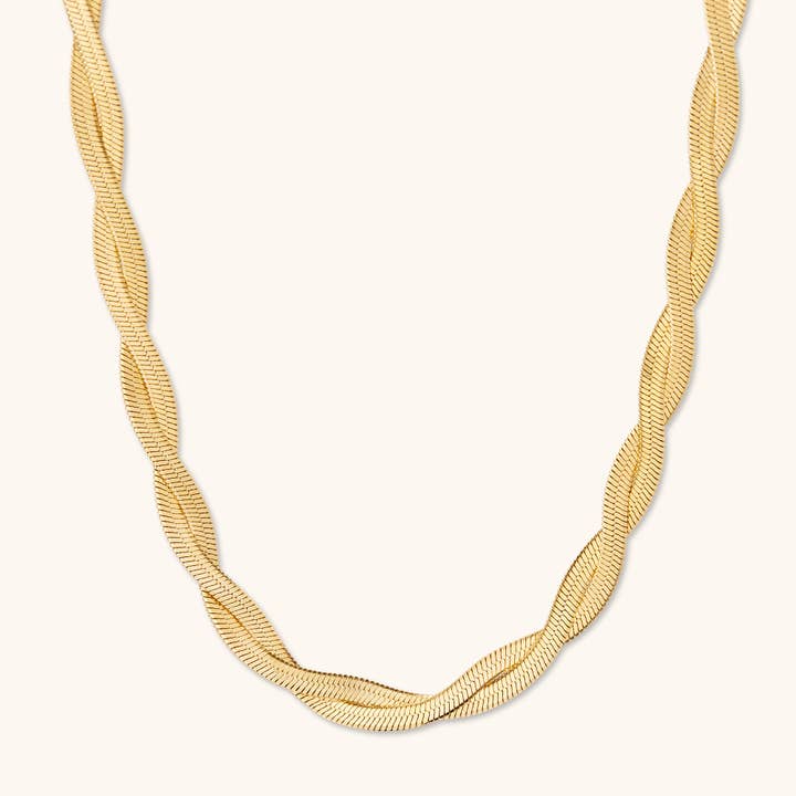 Magnolia 18K Gold Plated Link & Chain Necklace for wholesale by Lola & Tae