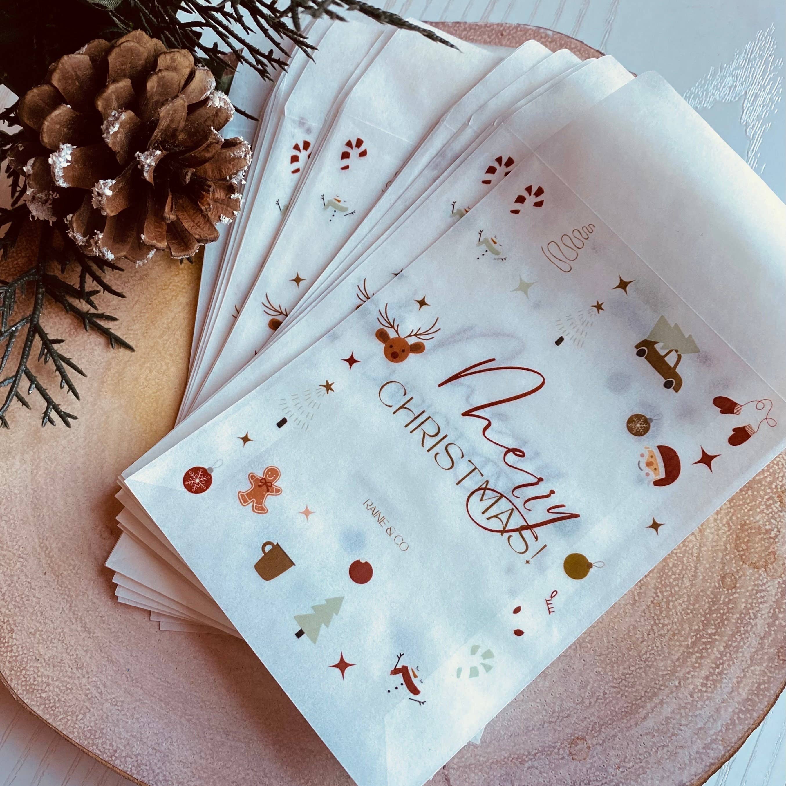 SR Creative Studio - Wholesale Gift Bag - Printed Glassine Bags for Wax Melts, Food, Soap with Logo0