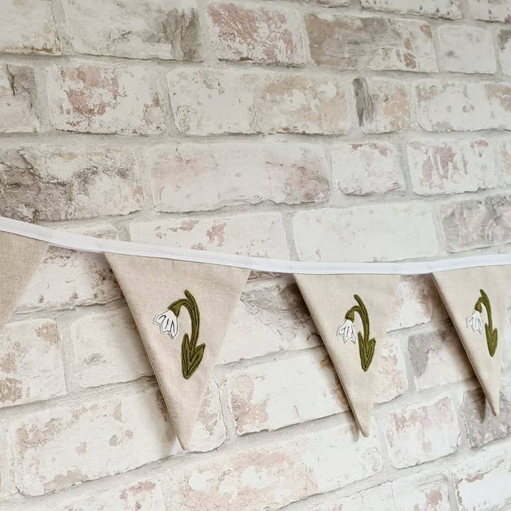 Snowdrop Bunting for wholesale by Sweet Williams