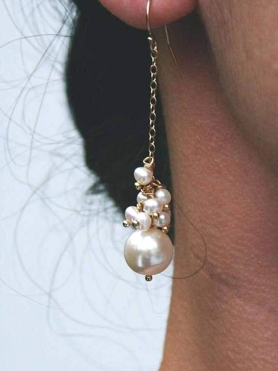 Boucles d'oreilles en forme de goutte en perles - Design exclusif pour la vente par ilaments