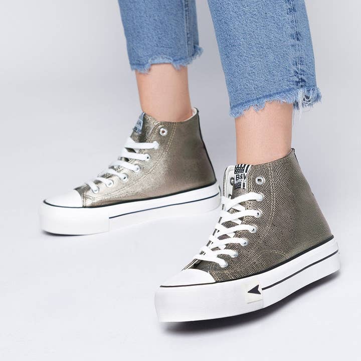 Sneakers Bay High Top Platform Snake para venta al por mayor de Break&Walk