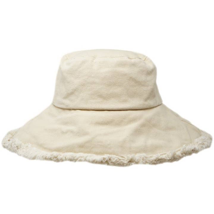 Olive & Pique - Wholesale Bucket Hat - Women's - KEANU 100% Heavy Cotton Twill Raw Edge Bucket Hat, 4" Brim