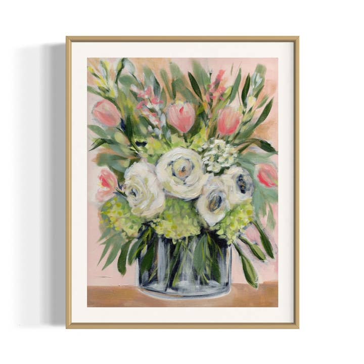 June Tulips Floral Art Print for wholesale by Candace Carroll Art