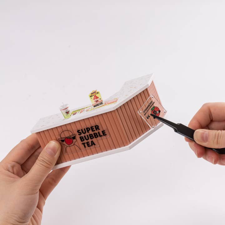 Hands Craft - Wholesale DIY Craft Kit - Kids - DIY Miniature House Kit: Double Joy Bubble Tea