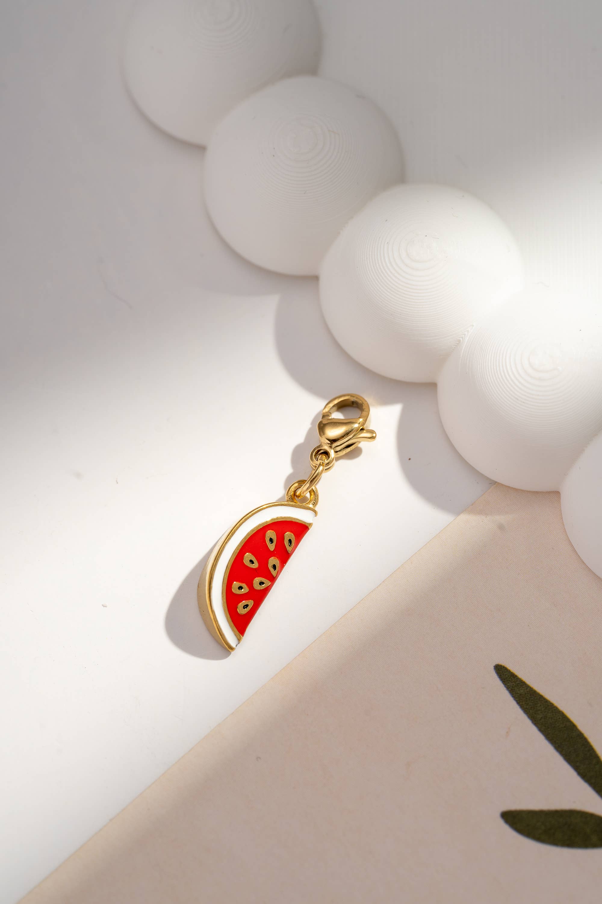 COSMOS - Wholesale Individual Charm/Pendant - Set of 10 colorful fruit flower charms stainless steel5