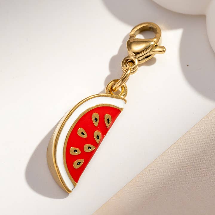 COSMOS - Wholesale Individual Charm/Pendant - Watermelon pendant charm red fruit stainless steel0