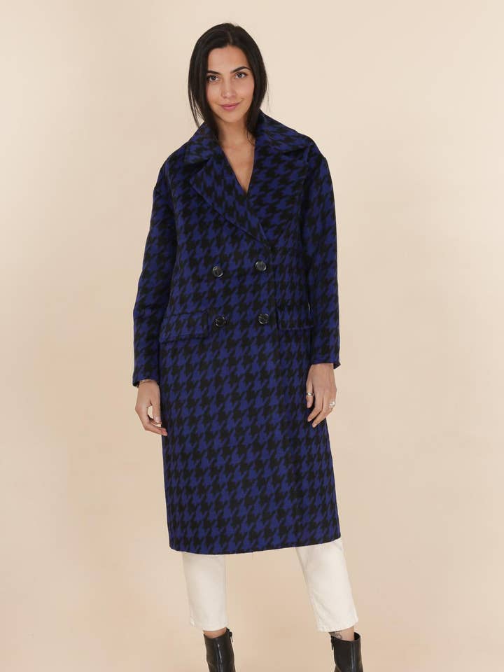 Attentif Paris – wholesale Rock - Dam – Houndstooth-mönstrad kappa8