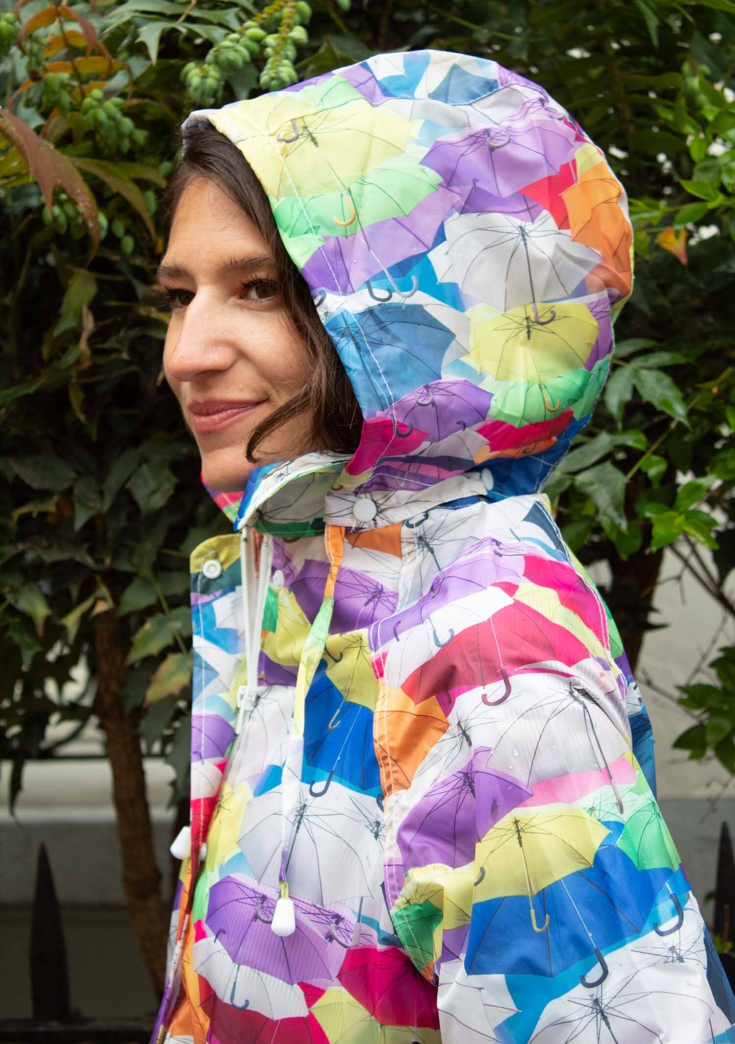 MADE IN SENS – Capa de chuva - Mulher por atacado – Guarda-chuva com padrão figurativo impermeável2