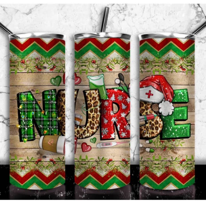 20 Ounce Tumbler ~ Nurse, Christmas for wholesale by Paxton's One Stop Shop LLC