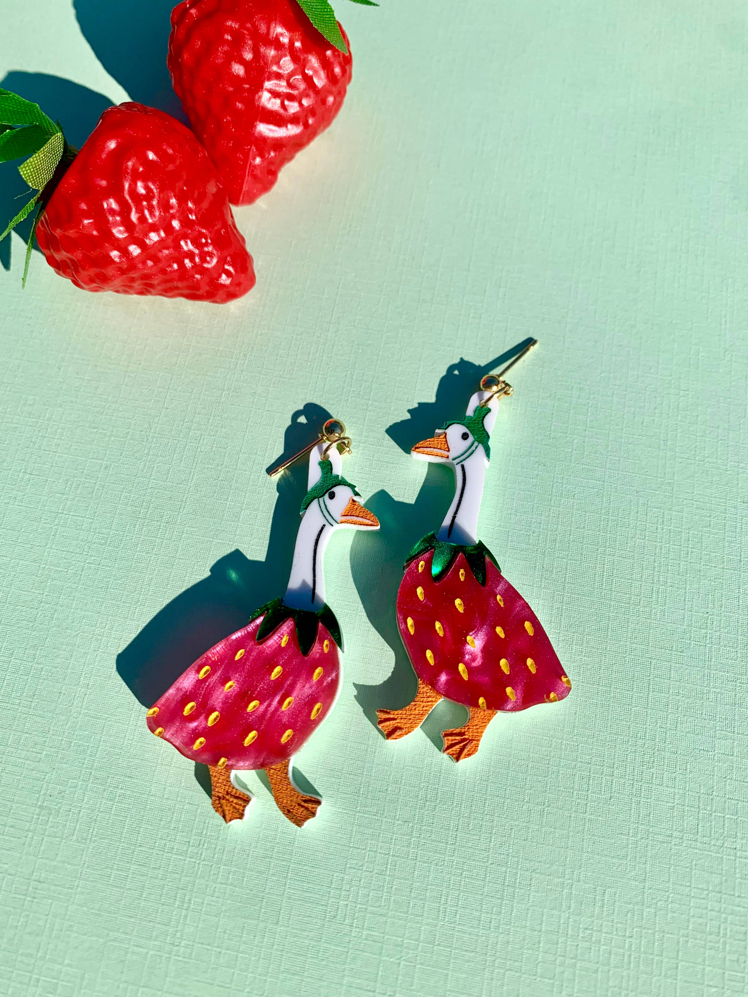 Not Picasso – wholesale Stud/post earrings – Gooseberry 🍓2