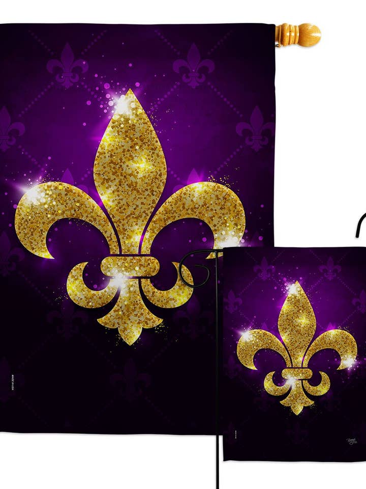 Glowing Fleur de lis Country Living Lys Decor Flag for wholesale by Two Group Flag Co