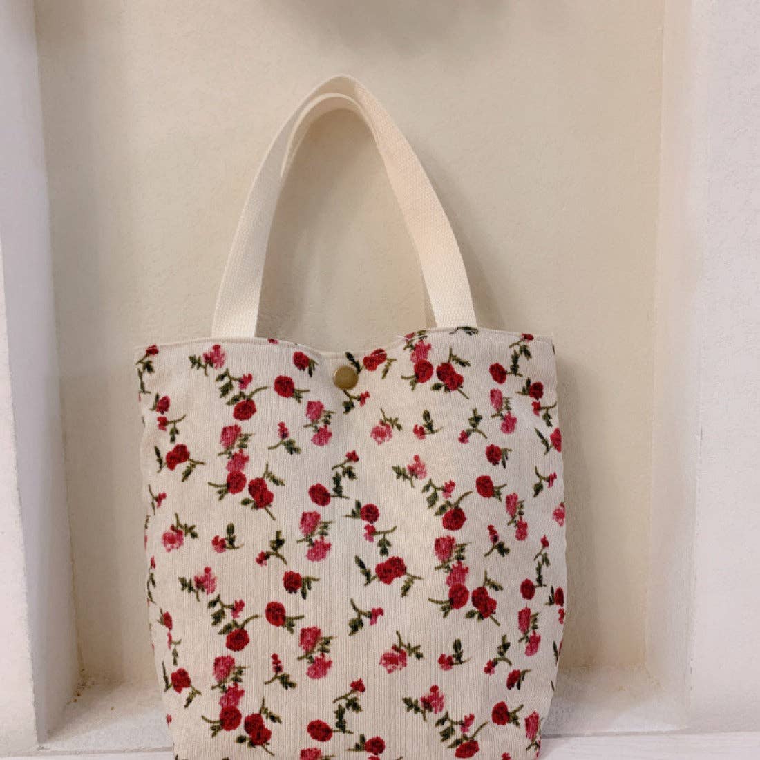 Funkyrel® Atzbranding Limited - Wholesale Tote Bag - Women's - Cosbai - Floral Corduroy Handbag6