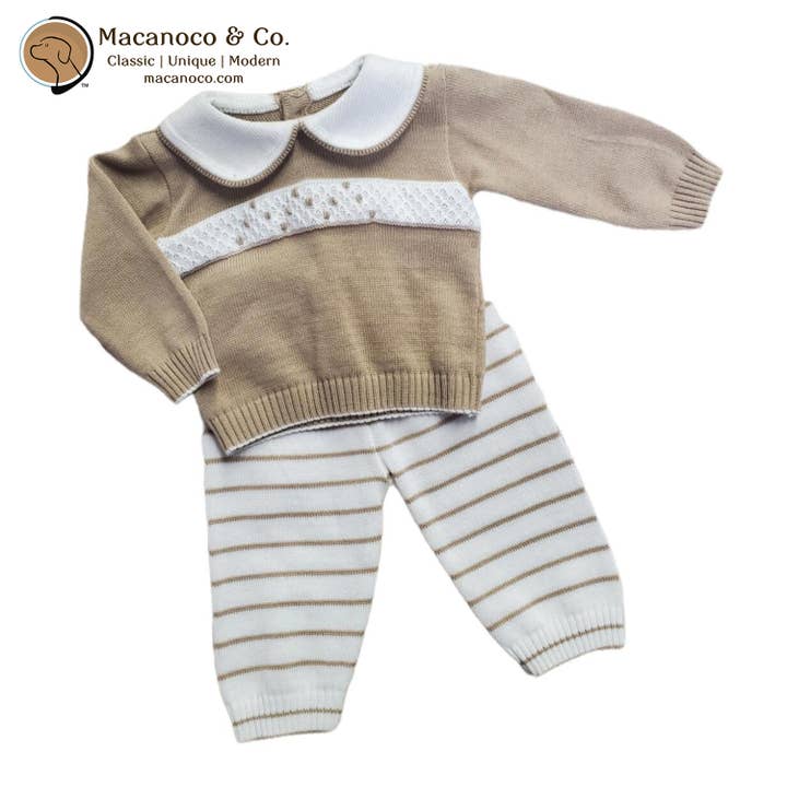 Conjunto de malha Gus Polo por atacado de Macanoco and Co.