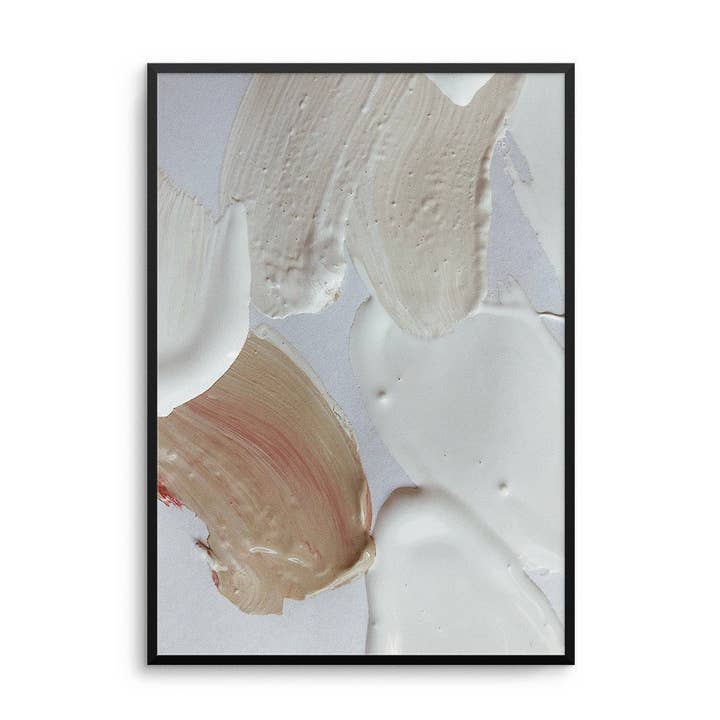 Beige Tone Acrylic Strokes I Print for wholesale by D'LUXE PRINTS