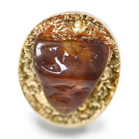 LARGE OVAL ELASTIC RING WITH RESIN STONE - NY24100B888 for wholesale by AMORINO SRL