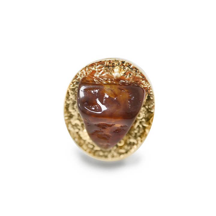 LARGE OVAL ELASTIC RING WITH RESIN STONE - NY24100B888 for wholesale by AMORINO SRL