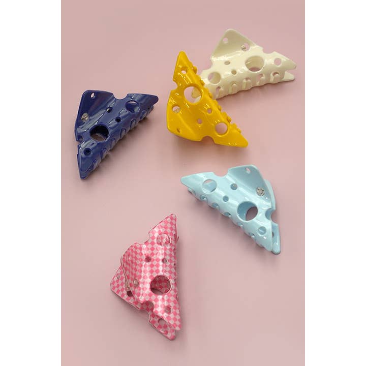 JOSSLYN by wall to wall - Wholesale Hair Clip - Women's - CUTE CHEESE STYLE HAIR CLAW CLIPS | 40H677