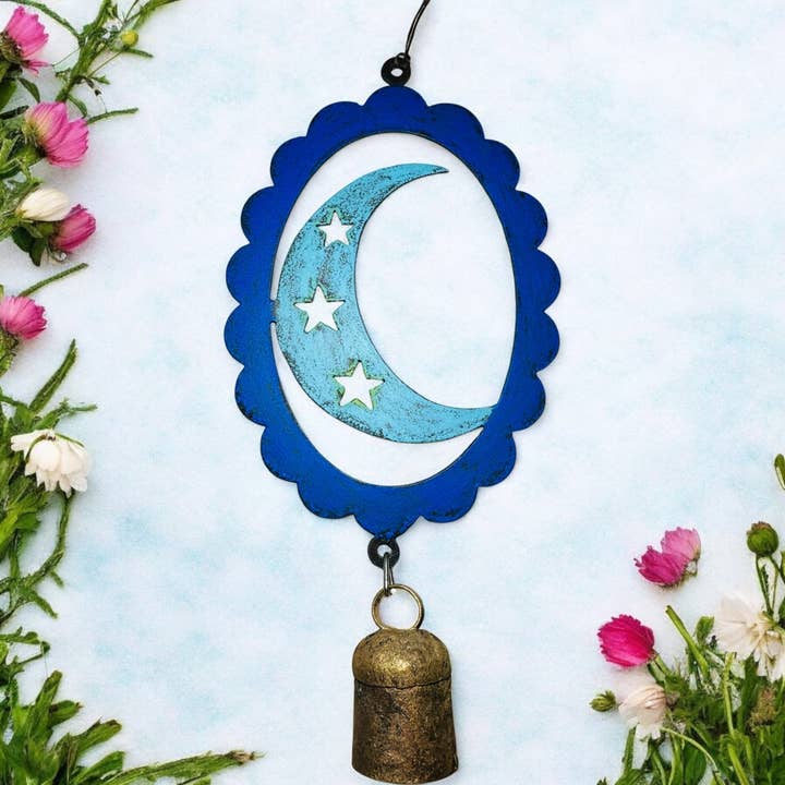 Sino de Vento Lunar Jardim celestial reciclado fofo de Metal por atacado de Whimsies